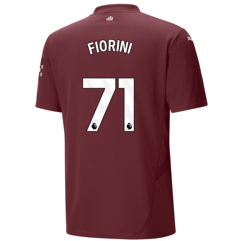 Danxen Kinder Lewis Fiorini #71 Kastanienbraun Ausweichtrikot Trikot 2024/25 T-Shirt