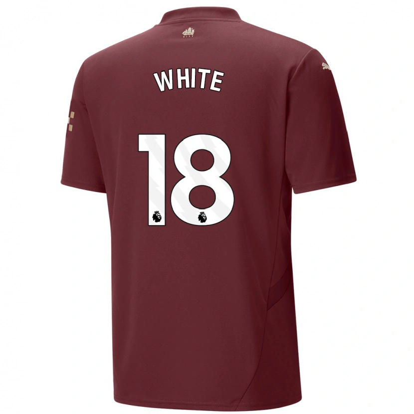 Danxen Kinder Ellen White #18 Kastanienbraun Ausweichtrikot Trikot 2024/25 T-Shirt