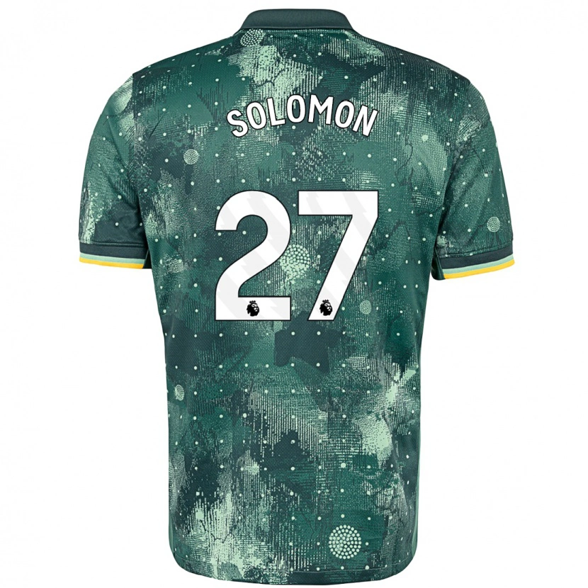 Danxen Kinder Manor Solomon #27 Mintgrün Ausweichtrikot Trikot 2024/25 T-Shirt