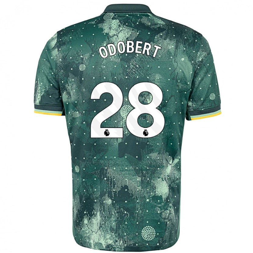 Danxen Kinder Wilson Odobert #28 Mintgrün Ausweichtrikot Trikot 2024/25 T-Shirt