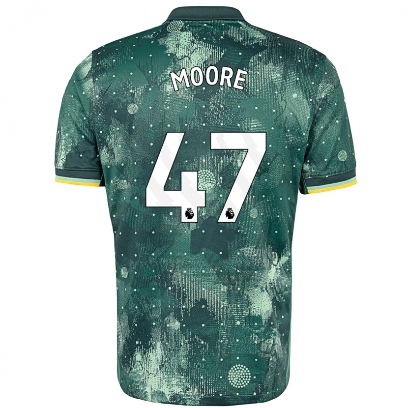 Danxen Kinder Mikey Moore #47 Mintgrün Ausweichtrikot Trikot 2024/25 T-Shirt