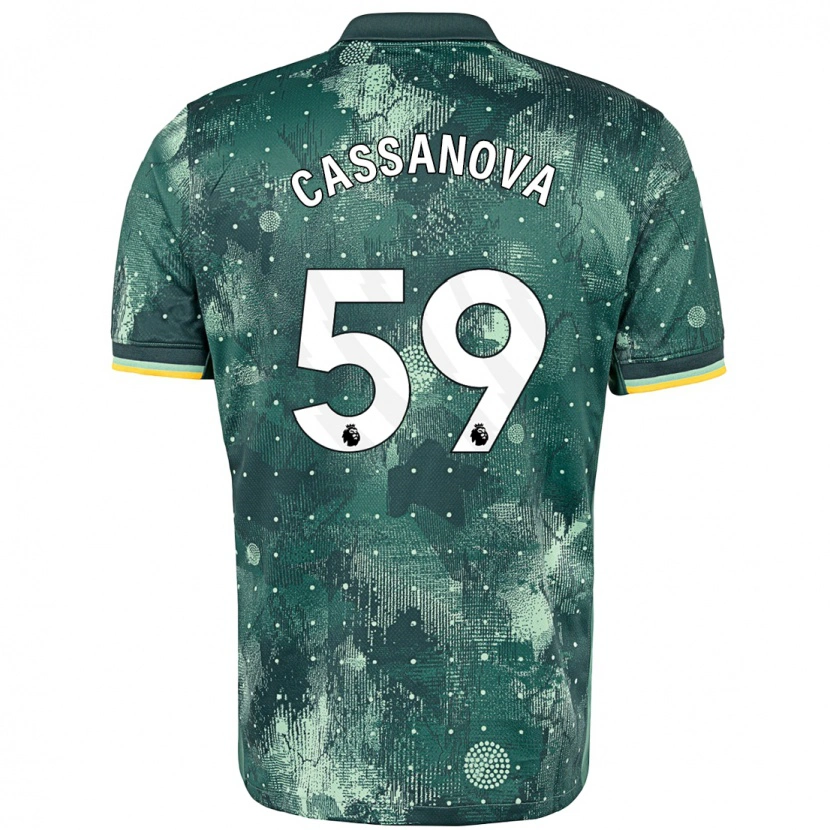 Danxen Kinder Dante Cassanova #59 Mintgrün Ausweichtrikot Trikot 2024/25 T-Shirt