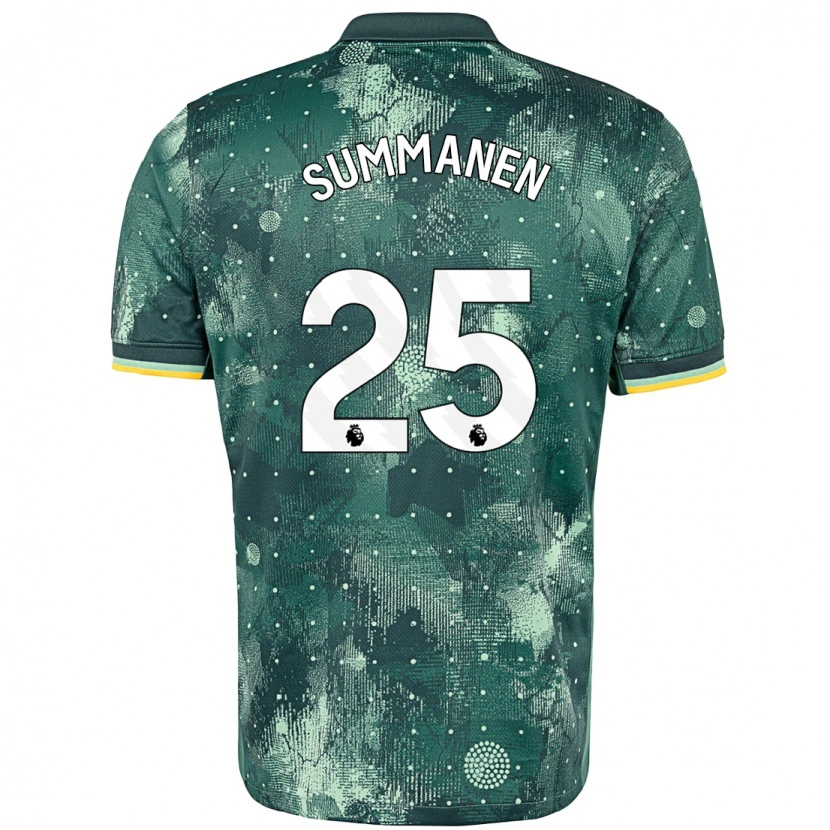Danxen Kinder Eveliina Summanen #25 Mintgrün Ausweichtrikot Trikot 2024/25 T-Shirt
