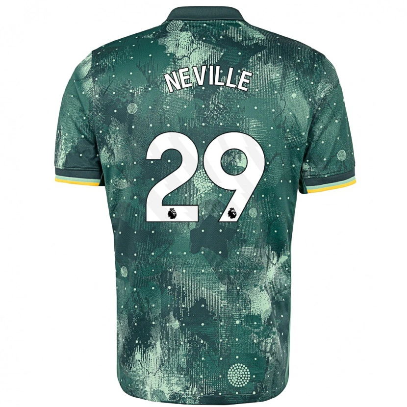 Danxen Kinder Ashleigh Neville #29 Mintgrün Ausweichtrikot Trikot 2024/25 T-Shirt