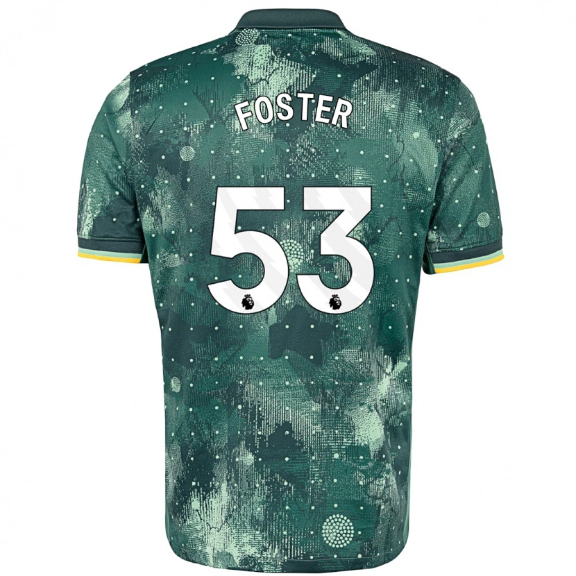 Danxen Kinder Brooklyn Lyons-Foster #53 Mintgrün Ausweichtrikot Trikot 2024/25 T-Shirt