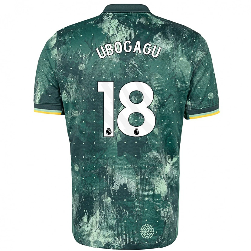 Danxen Kinder Chioma Ubogagu #18 Mintgrün Ausweichtrikot Trikot 2024/25 T-Shirt