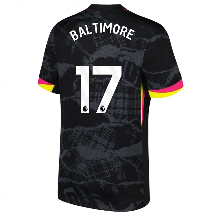 Danxen Kinder Sandy Baltimore #17 Schwarz Rosa Ausweichtrikot Trikot 2024/25 T-Shirt