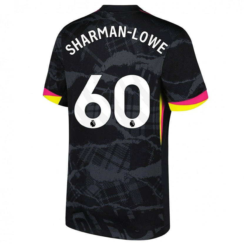 Danxen Kinder Teddy Sharman-Lowe #60 Schwarz Rosa Ausweichtrikot Trikot 2024/25 T-Shirt