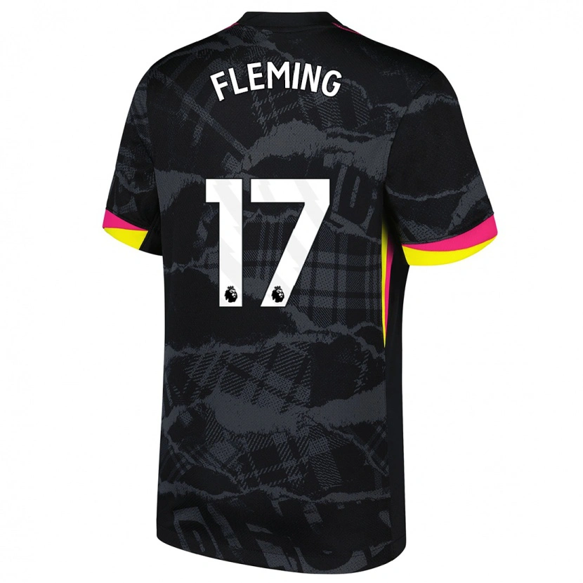 Danxen Kinder Jessie Fleming #17 Schwarz Rosa Ausweichtrikot Trikot 2024/25 T-Shirt