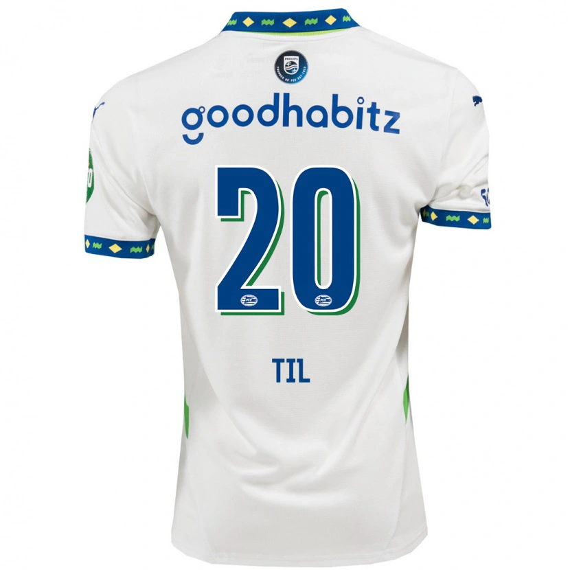 Danxen Kinder Guus Til #20 Weiß Dunkelblau Ausweichtrikot Trikot 2024/25 T-Shirt