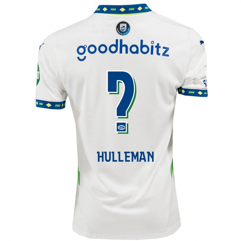 Danxen Kinder Daan Hulleman #0 Weiß Dunkelblau Ausweichtrikot Trikot 2024/25 T-Shirt