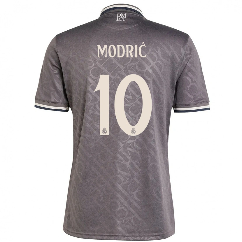 Danxen Kinder Luka Modric #10 Anthrazit Ausweichtrikot Trikot 2024/25 T-Shirt