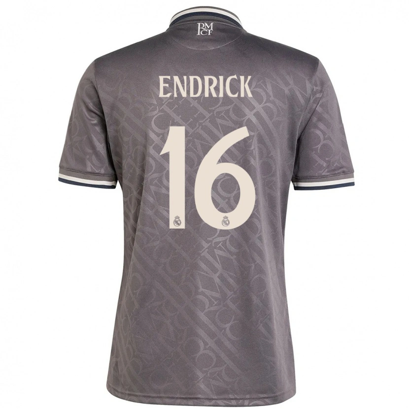 Danxen Kinder Endrick #16 Anthrazit Ausweichtrikot Trikot 2024/25 T-Shirt