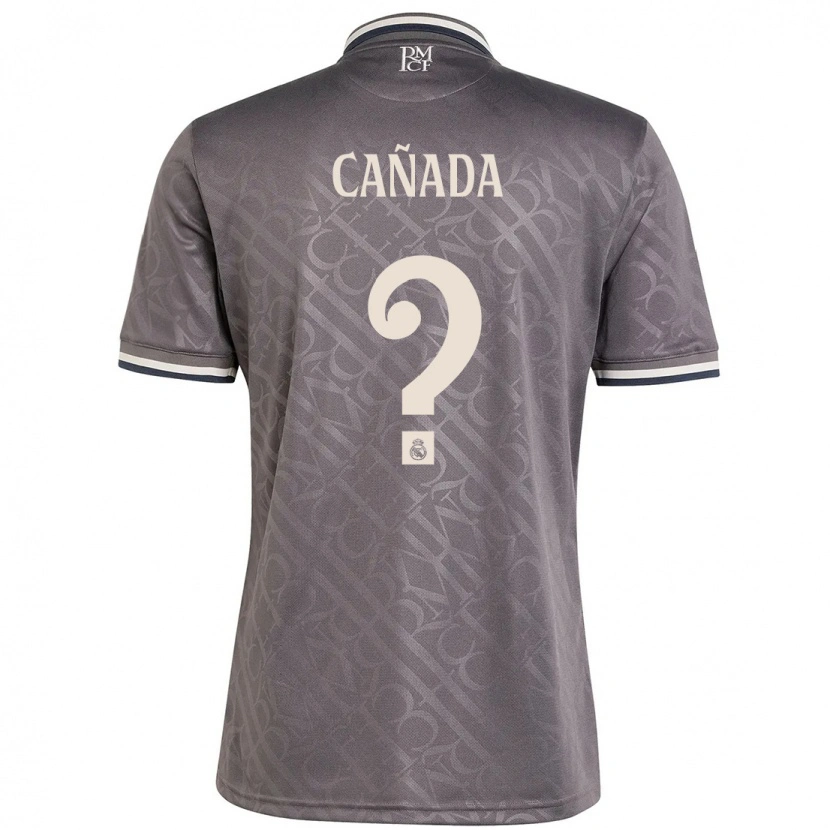 Danxen Kinder Raúl Cañada #0 Anthrazit Ausweichtrikot Trikot 2024/25 T-Shirt