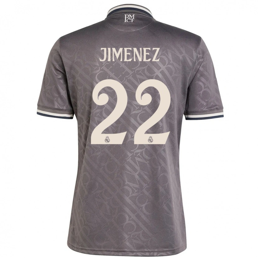 Danxen Kinder David Jiménez #22 Anthrazit Ausweichtrikot Trikot 2024/25 T-Shirt