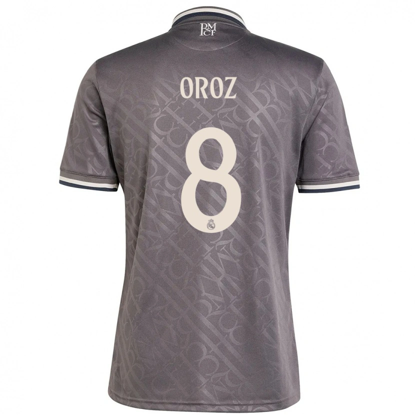 Danxen Kinder Maite Oroz #8 Anthrazit Ausweichtrikot Trikot 2024/25 T-Shirt