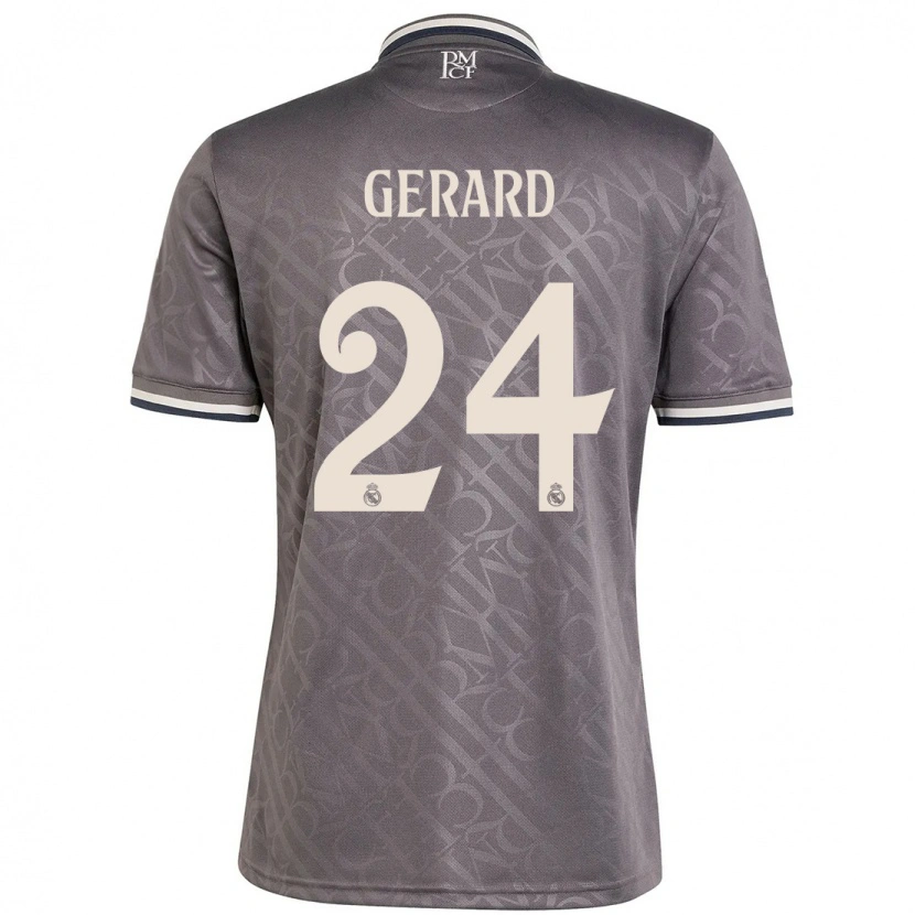 Danxen Kinder Meline Gerard #24 Anthrazit Ausweichtrikot Trikot 2024/25 T-Shirt