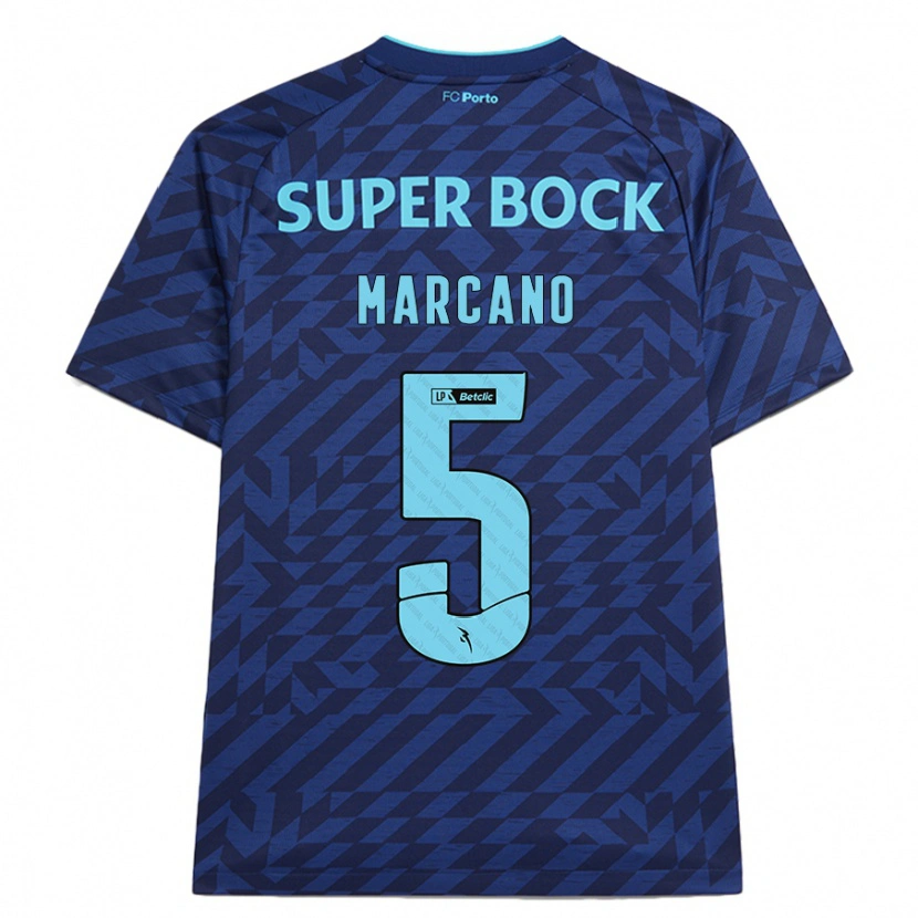 Danxen Kinder Iván Marcano #5 Marineblau Ausweichtrikot Trikot 2024/25 T-Shirt