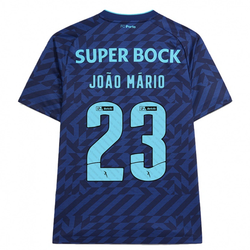 Danxen Kinder João Mário #23 Marineblau Ausweichtrikot Trikot 2024/25 T-Shirt