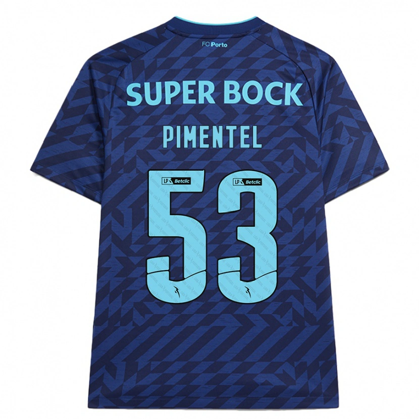 Danxen Kinder Eric Pimentel #53 Marineblau Ausweichtrikot Trikot 2024/25 T-Shirt