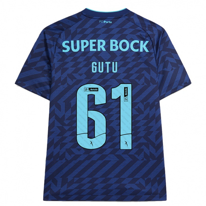 Danxen Kinder Denis Gutu #61 Marineblau Ausweichtrikot Trikot 2024/25 T-Shirt