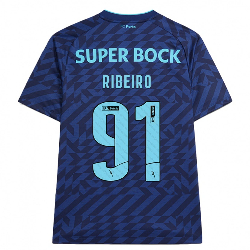 Danxen Kinder Gonçalo Ribeiro #91 Marineblau Ausweichtrikot Trikot 2024/25 T-Shirt
