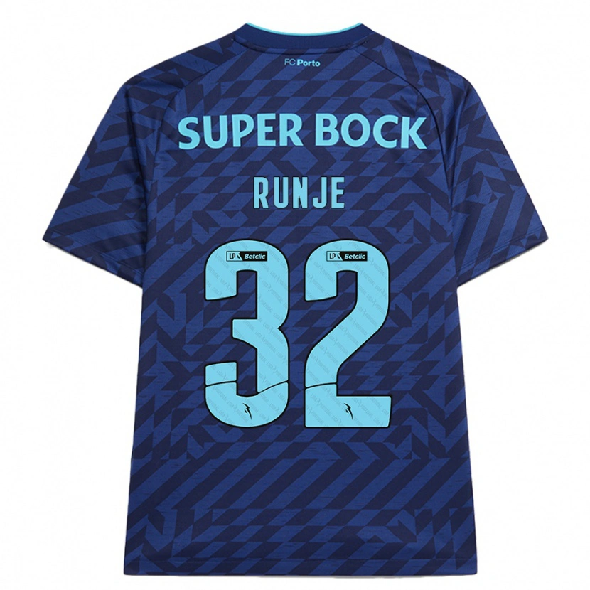 Danxen Kinder Roko Runje #32 Marineblau Ausweichtrikot Trikot 2024/25 T-Shirt