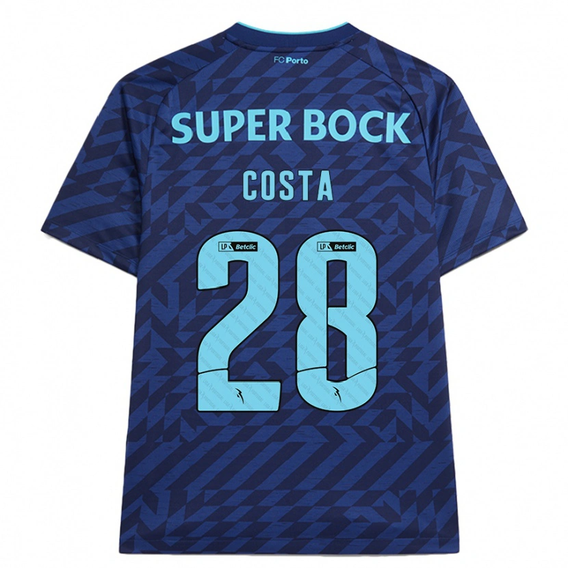 Danxen Kinder Bruno Costa #28 Marineblau Ausweichtrikot Trikot 2024/25 T-Shirt