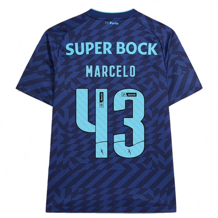 Danxen Kinder Joao Marcelo #43 Marineblau Ausweichtrikot Trikot 2024/25 T-Shirt