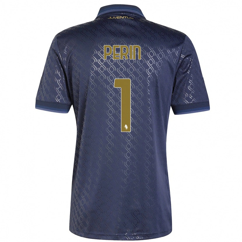 Danxen Kinder Mattia Perin #1 Marineblau Ausweichtrikot Trikot 2024/25 T-Shirt