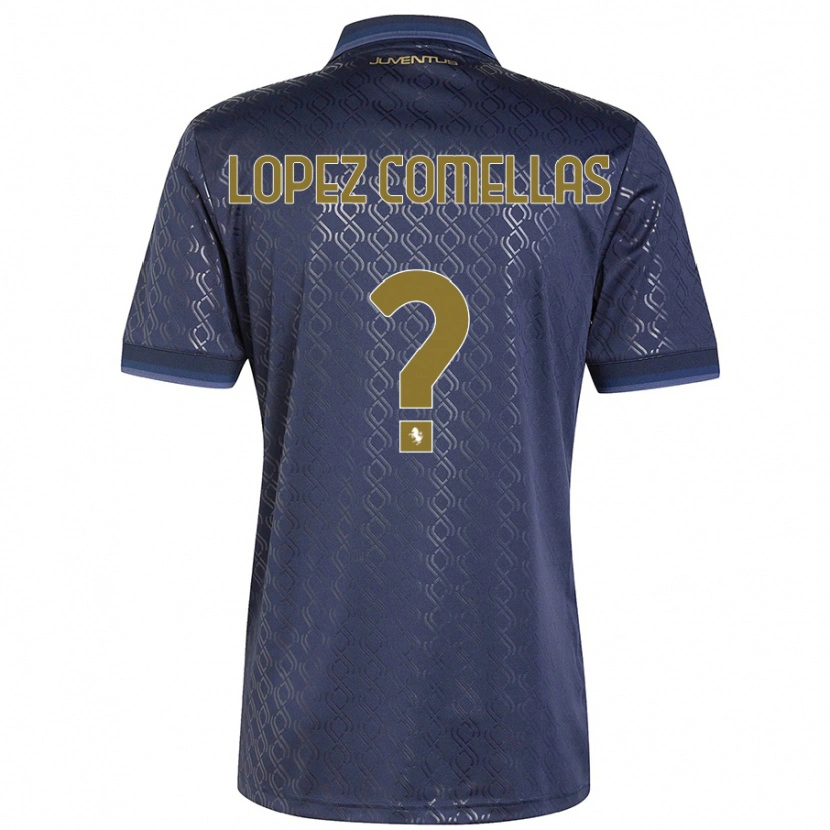 Danxen Kinder Ivan Lopez Comellas #0 Marineblau Ausweichtrikot Trikot 2024/25 T-Shirt