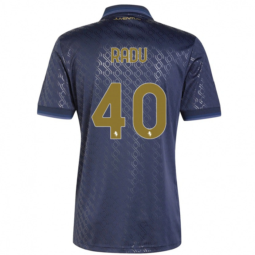 Danxen Kinder Riccardo Radu #40 Marineblau Ausweichtrikot Trikot 2024/25 T-Shirt