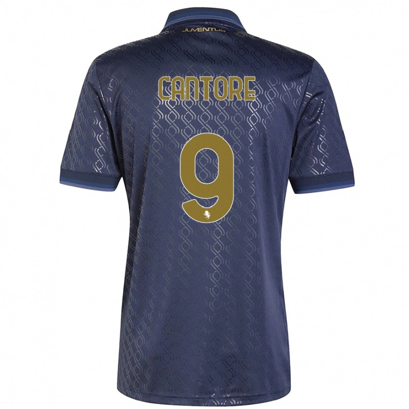 Danxen Kinder Sofia Cantore #9 Marineblau Ausweichtrikot Trikot 2024/25 T-Shirt