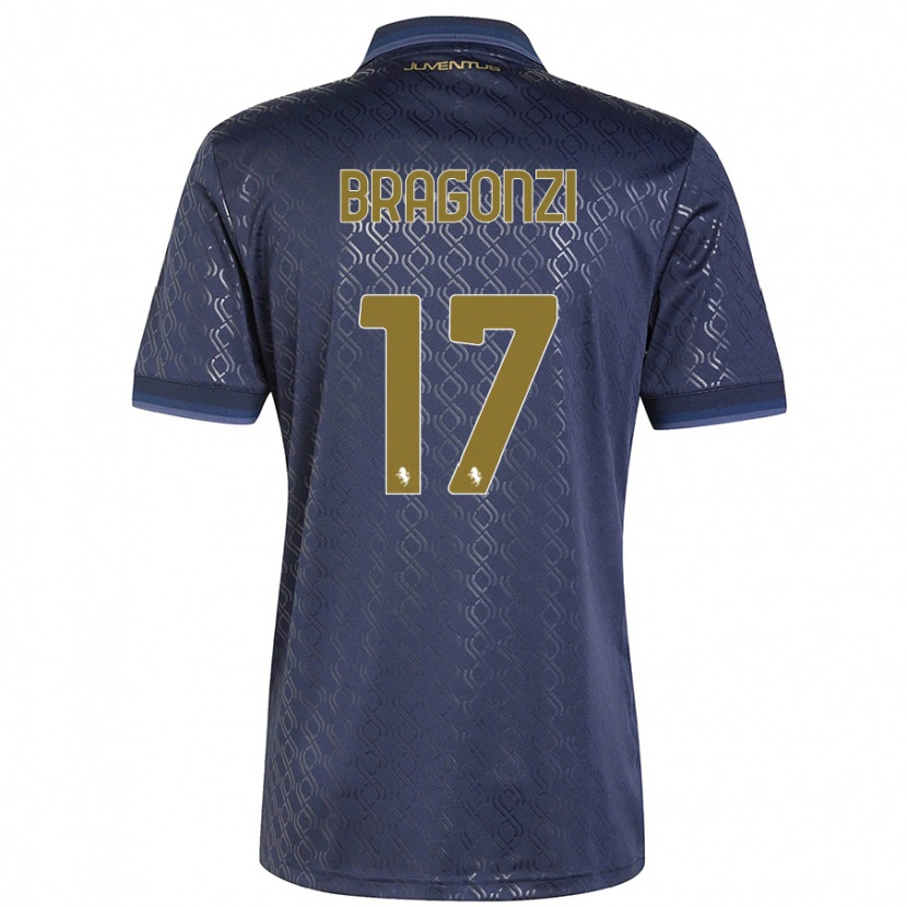 Danxen Kinder Asia Bragonzi #17 Marineblau Ausweichtrikot Trikot 2024/25 T-Shirt