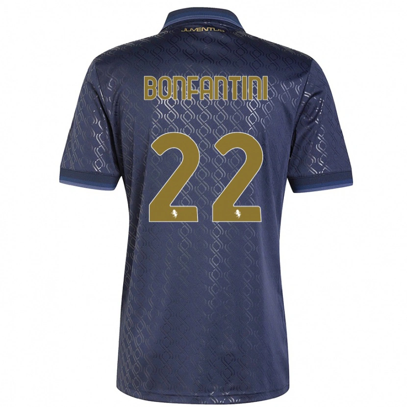 Danxen Kinder Agnese Bonfantini #22 Marineblau Ausweichtrikot Trikot 2024/25 T-Shirt