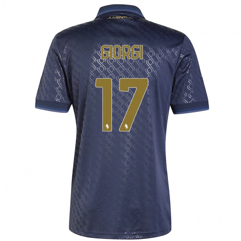 Danxen Kinder Lorenzo Giorgi #17 Marineblau Ausweichtrikot Trikot 2024/25 T-Shirt