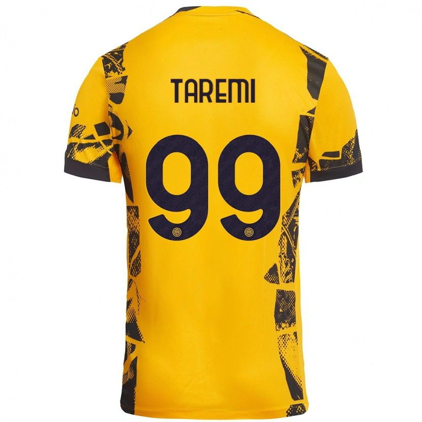 Danxen Kinder Mehdi Taremi #99 Gold Schwarz Ausweichtrikot Trikot 2024/25 T-Shirt