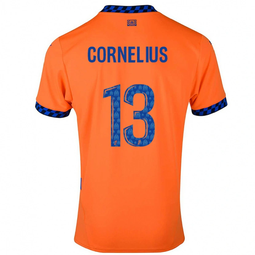 Danxen Kinder Derek Cornelius #13 Orange Dunkelblau Ausweichtrikot Trikot 2024/25 T-Shirt