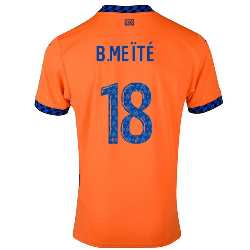 Danxen Kinder Bamo Meïté #18 Orange Dunkelblau Ausweichtrikot Trikot 2024/25 T-Shirt