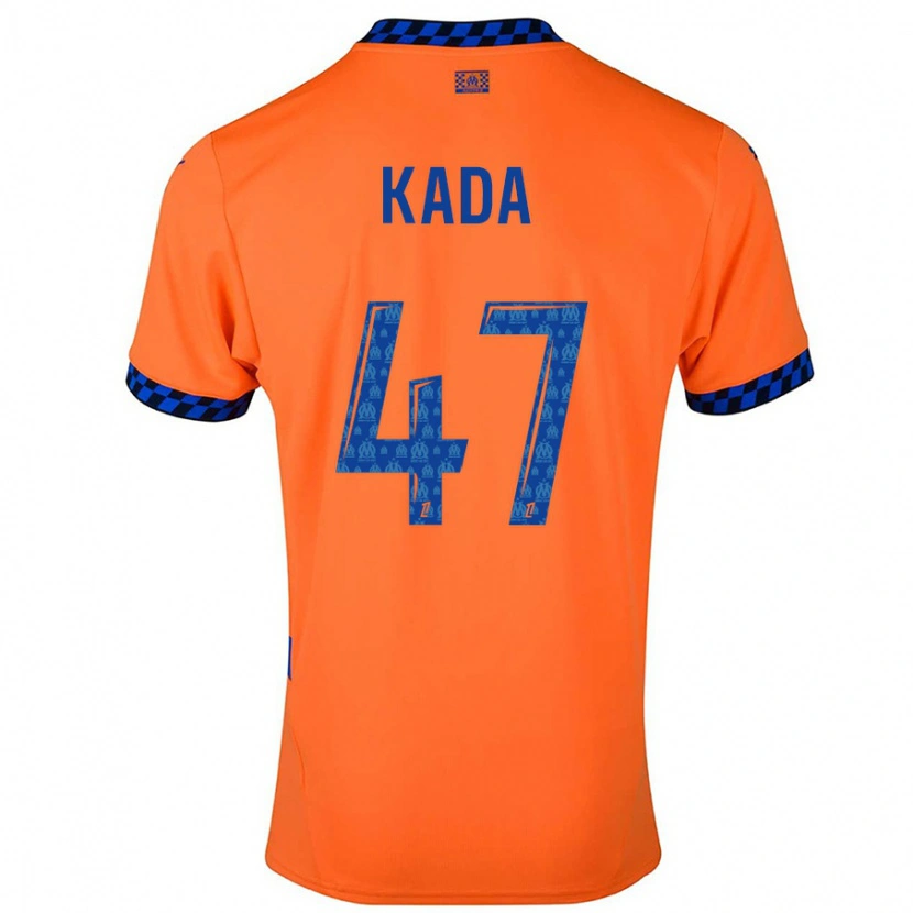 Danxen Kinder Joakim Kada #47 Orange Dunkelblau Ausweichtrikot Trikot 2024/25 T-Shirt