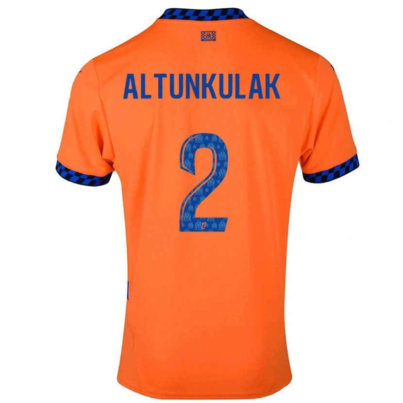 Danxen Kinder Selen Altunkulak #2 Orange Dunkelblau Ausweichtrikot Trikot 2024/25 T-Shirt