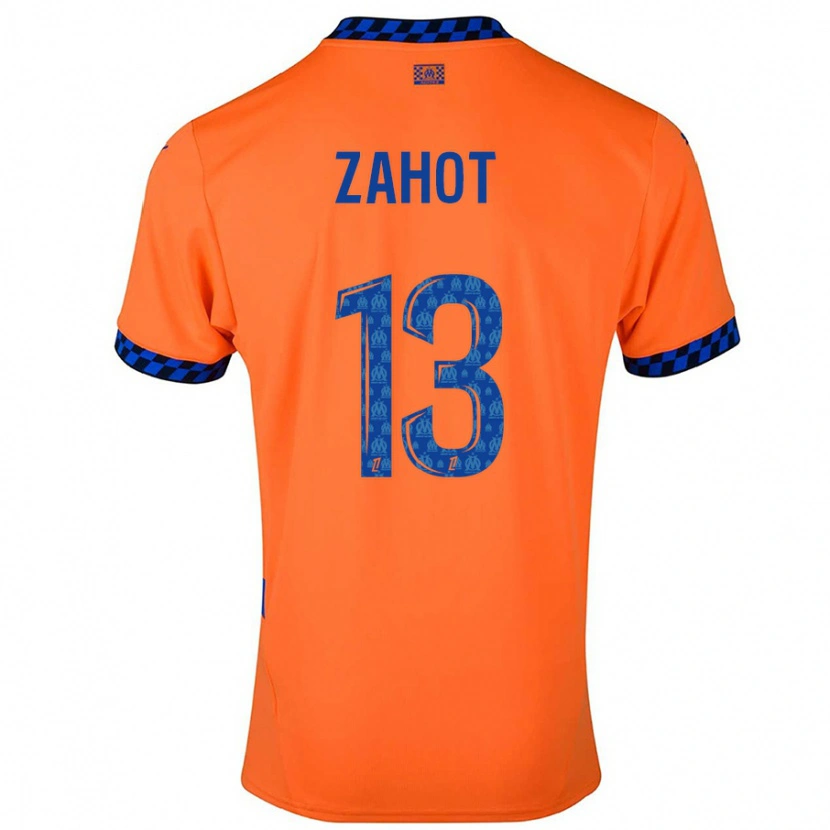 Danxen Kinder Sarah Zahot #13 Orange Dunkelblau Ausweichtrikot Trikot 2024/25 T-Shirt