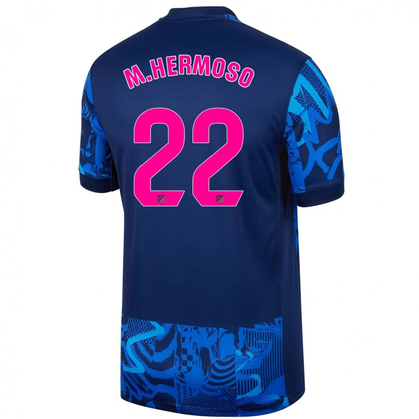 Danxen Kinder Mario Hermoso #22 Königsblau Ausweichtrikot Trikot 2024/25 T-Shirt