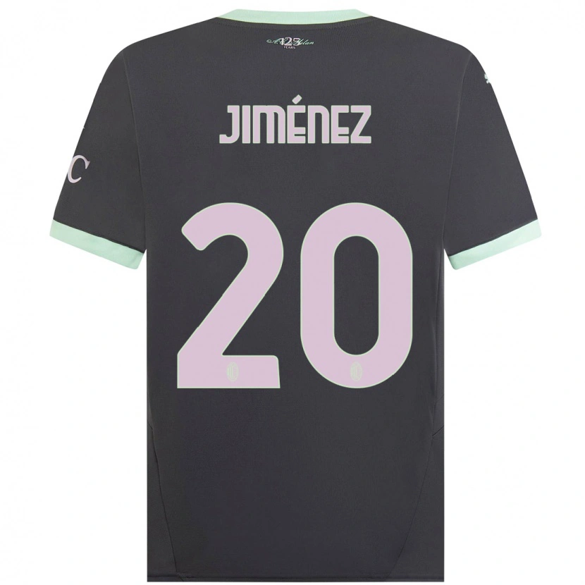 Danxen Kinder Álex Jiménez #20 Grau Ausweichtrikot Trikot 2024/25 T-Shirt