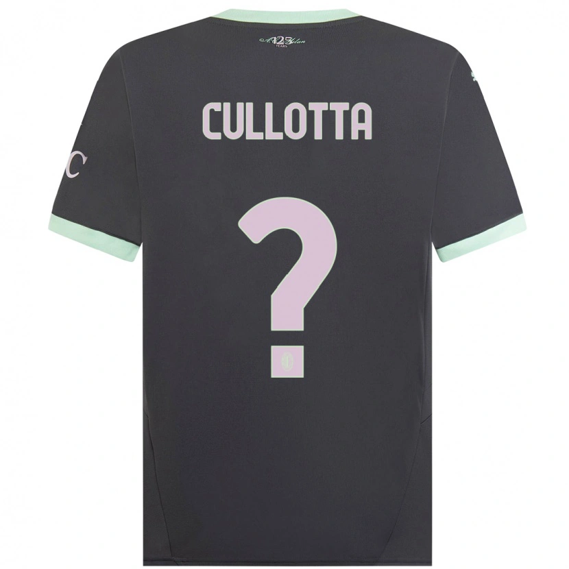 Danxen Kinder Andrea Cullotta #0 Grau Ausweichtrikot Trikot 2024/25 T-Shirt