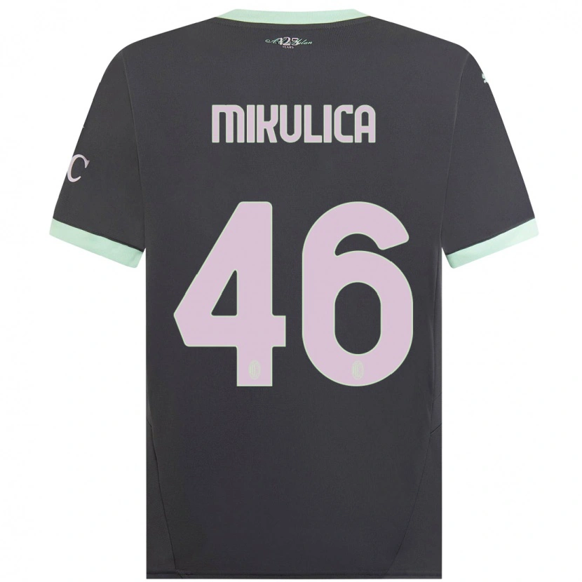 Danxen Kinder Petra Mikulica #46 Grau Ausweichtrikot Trikot 2024/25 T-Shirt