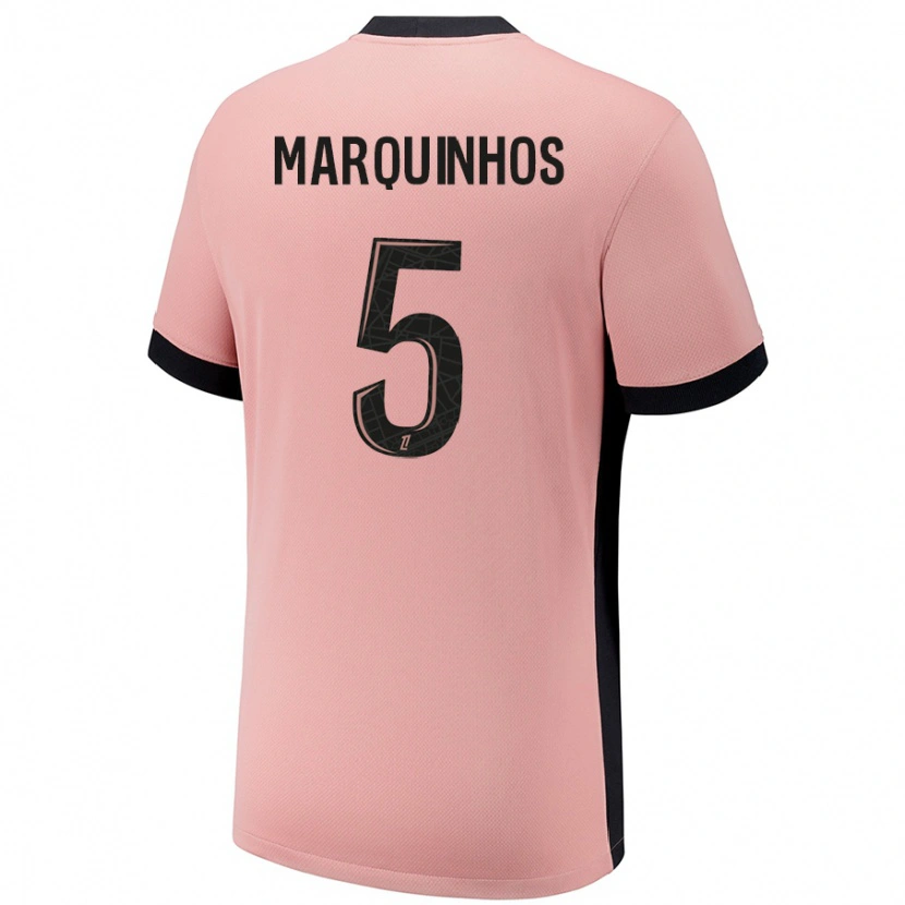 Danxen Kinder Marquinhos #5 Rostros Ausweichtrikot Trikot 2024/25 T-Shirt