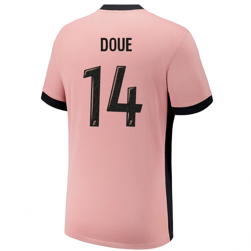 Danxen Kinder Désiré Doué #14 Rostros Ausweichtrikot Trikot 2024/25 T-Shirt