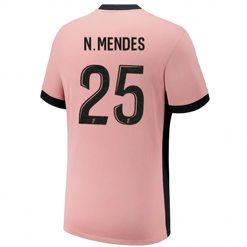 Danxen Kinder Nuno Mendes #25 Rostros Ausweichtrikot Trikot 2024/25 T-Shirt