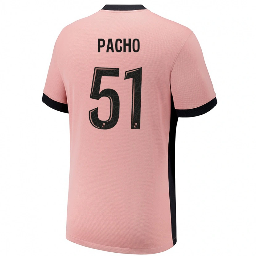 Danxen Kinder Willian Pacho #51 Rostros Ausweichtrikot Trikot 2024/25 T-Shirt